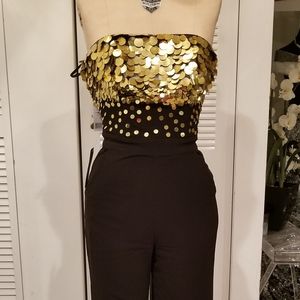 Bebe Strapless Jumpsuit